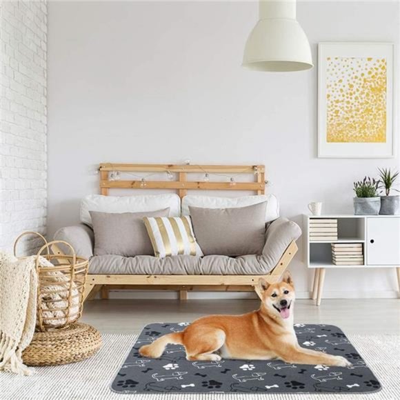 2 Packs Large 34" x 41" Non-Slip Reusable Dog Potty Training Mats - Picture 7 of 7